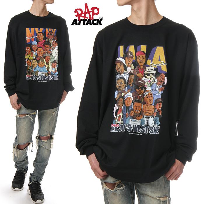 Rap Attack ロンt メンズ レディース 長袖 Tシャツ 大きいサイズ ラップアタック 長袖tシャツ ビッグシルエット ヒップホップ ダンス 衣装 黒 M L Xl 2xl Top Ra Lt001 スパーク 通販 Yahoo ショッピング