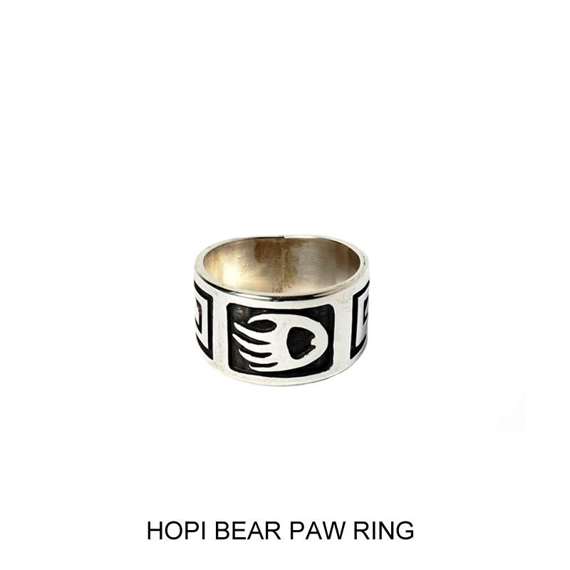 HOPI ホピ インディアン BEAR PAW RING リング SILVER SIDNEY SANEYAH