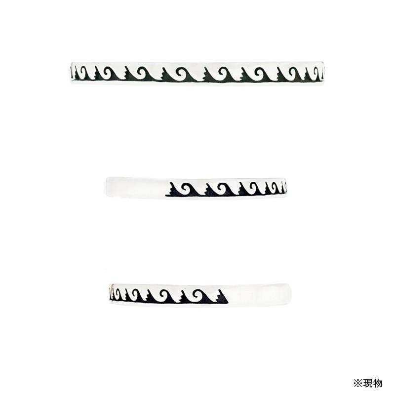 テツHOPI オーバーレイ ウェーブシルバーバングル　リング　2点セット テツHOPI オーバーレイ ウェーブシルバーバングル リング 2点