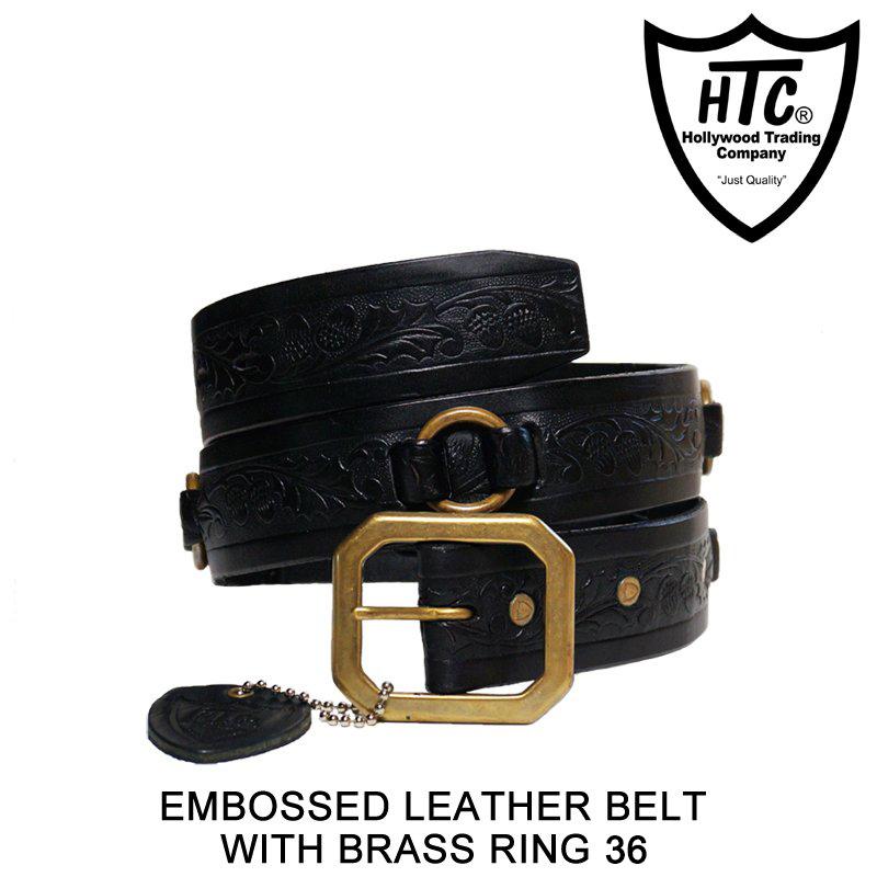 HTC LEATHER BELT WITH RING BLACK 36 ベルト HTC LEATHER BELT WITH RING BLACK 36 ベルト