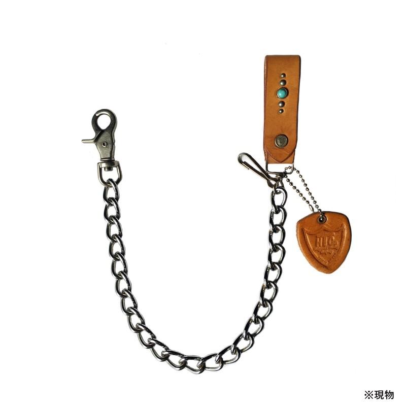 HTC HOLLYWOOD TRADING COMPANY ハリウッド トレーディング カンパニー WALLET CHAIN  LT TAN REAL TURQUOISE｜sparkheads｜02