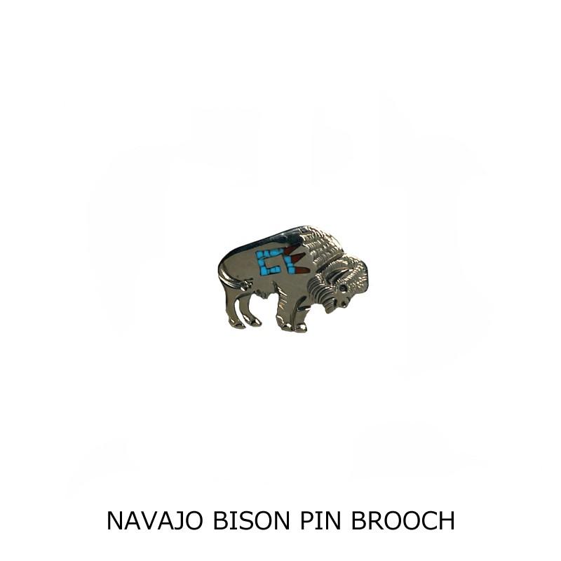 NAVAJO ナバホ インディアン BISON PIN BROOCH ピンブローチ : SPARK