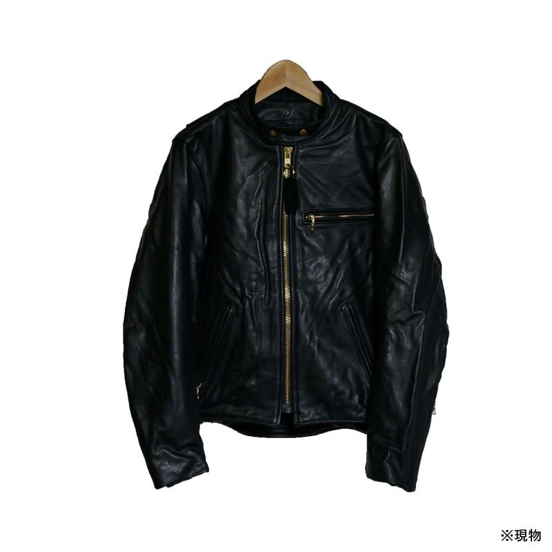 VANSON バンソン MODEL AR2F SINGLE RIDERS JACKET シングル ライダース ジャケット BLACK 40の画像