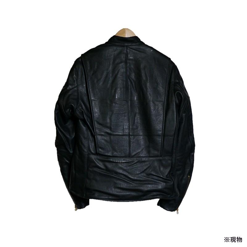 VANSON バンソン MODEL AR2F SINGLE RIDERS JACKET シングル ライダース ジャケット BLACK 40の画像