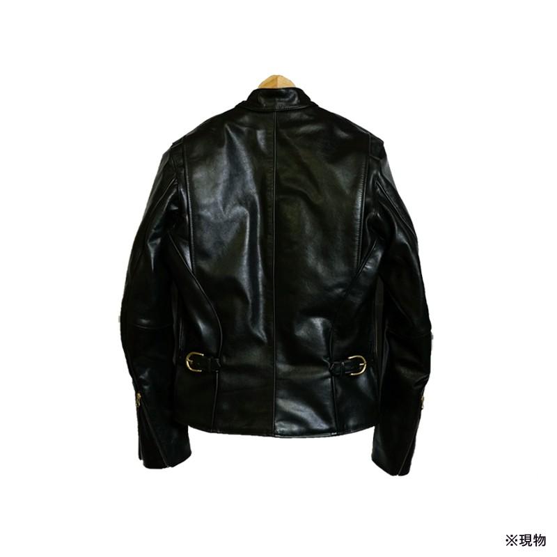 VANSON バンソン MODEL B SINGLE RIDERS JACKET シングル ライダース ジャケット BLACK 34｜sparkheads｜03