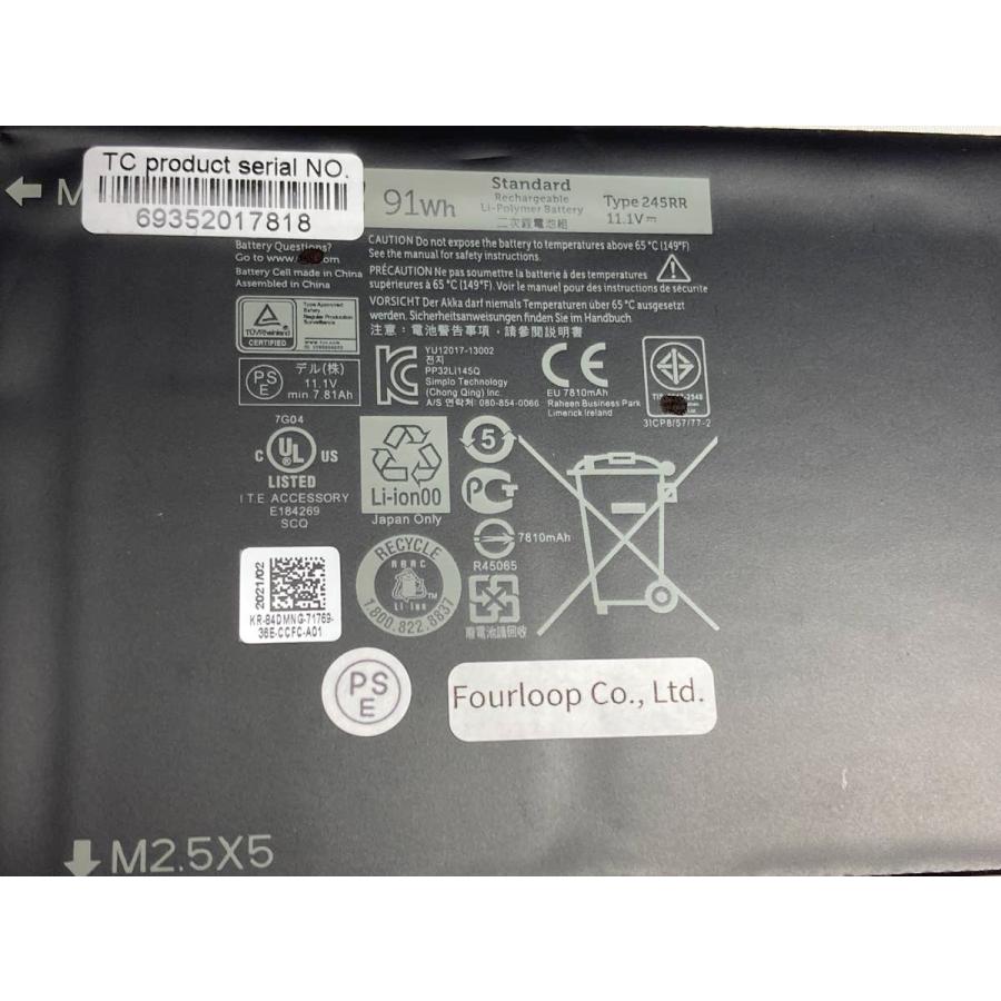 Precision m3800 11.1V 91Wh dell 純正 デル ノート PC ノートパソコン