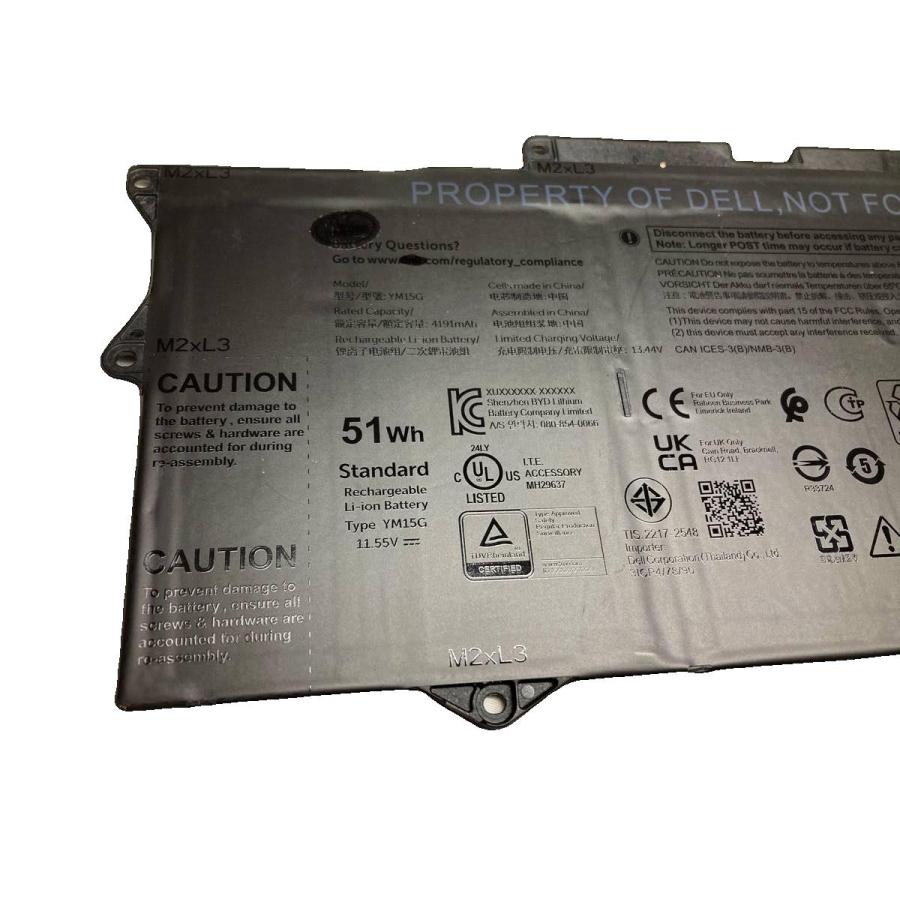 Ym15g 11.55V 51Wh dell ノート PC ノートパソコン 純正 交換用