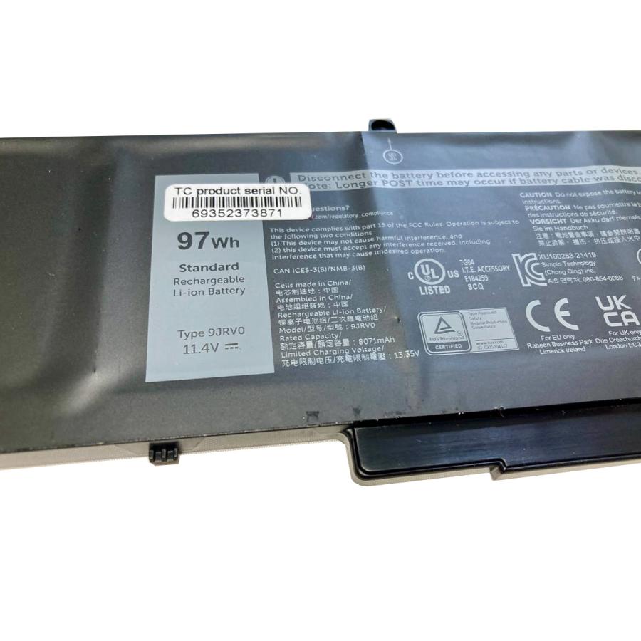 DELLノートPC Corei5 第11世代、バッテリー95% Precision 3561 11.4V 97Wh dell 純正 デル ノートPC ノートパソコン