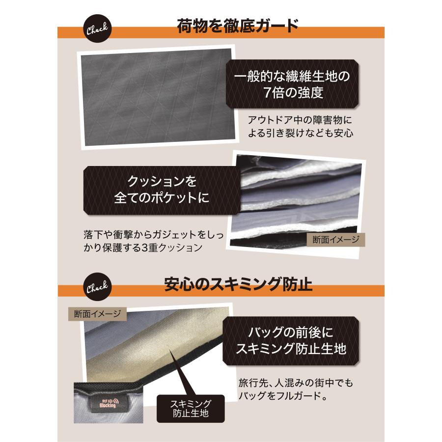MonoMax掲載 スマホポーチ スマホショルダー メンズ スキミング防止