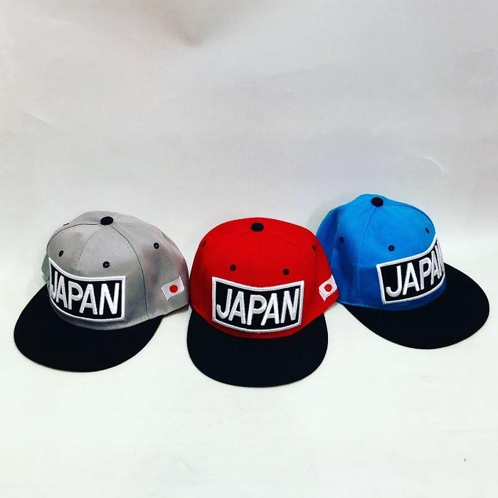 キャップ 刺繍 CAP 帽子 スクエア JAPAN 日本 ベースボールCAP