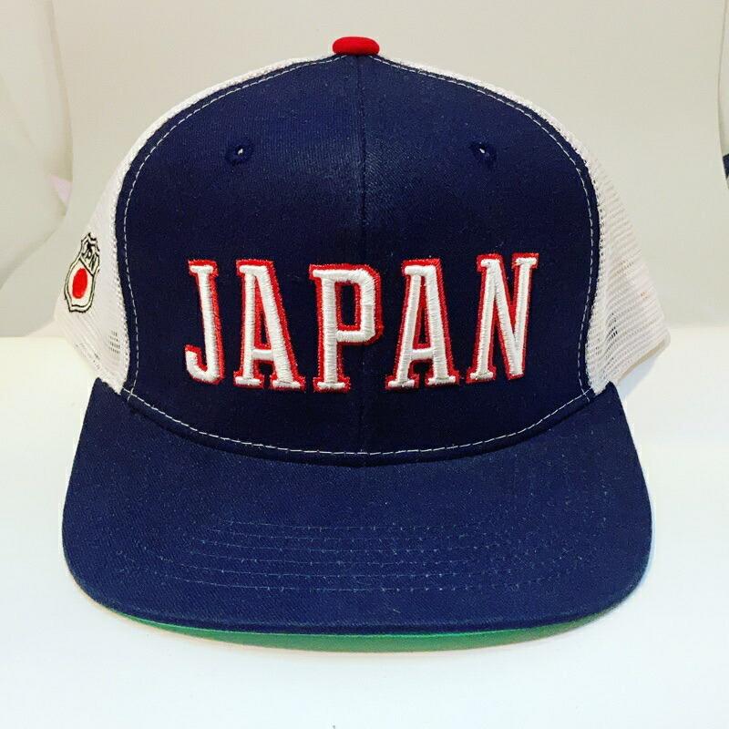 Sourvenir Cap JAPAN お土産 刺繍 メッシュ キャップ 日本 ネイビー