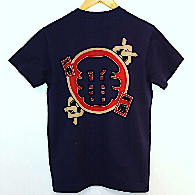 和 和柄 日本 お土産 Tシャツ 一番 外国人 人気 東京 浅草 スーベニア Souvenir ホームステイ Tshirts JAPAN TOKYO ネイビー 紺色｜sparkle｜03