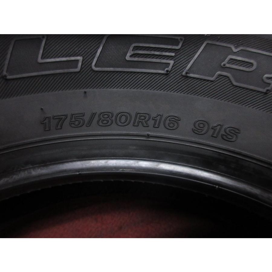 タイヤ 4本 175/80R16 ブリジストン デューラー DUELER H/T 2018年  バリ バリ山 溝アリ 送料無料★13766T_9