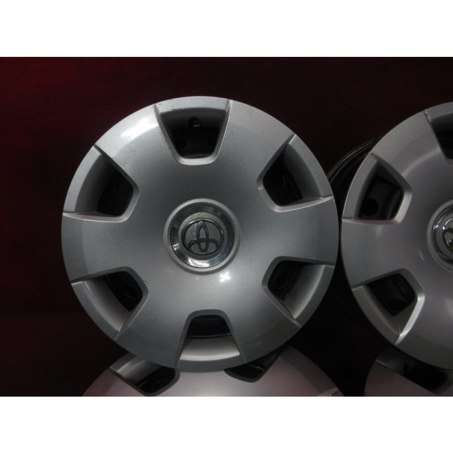 中古 スチール ホイール と カバー 4本 トヨタ ハイエース 200系 純正  15×6J 6穴 PCD 139.7 +35 ハブ径 106◆51118H (Q) 15インチ 中古ホイールの画像
