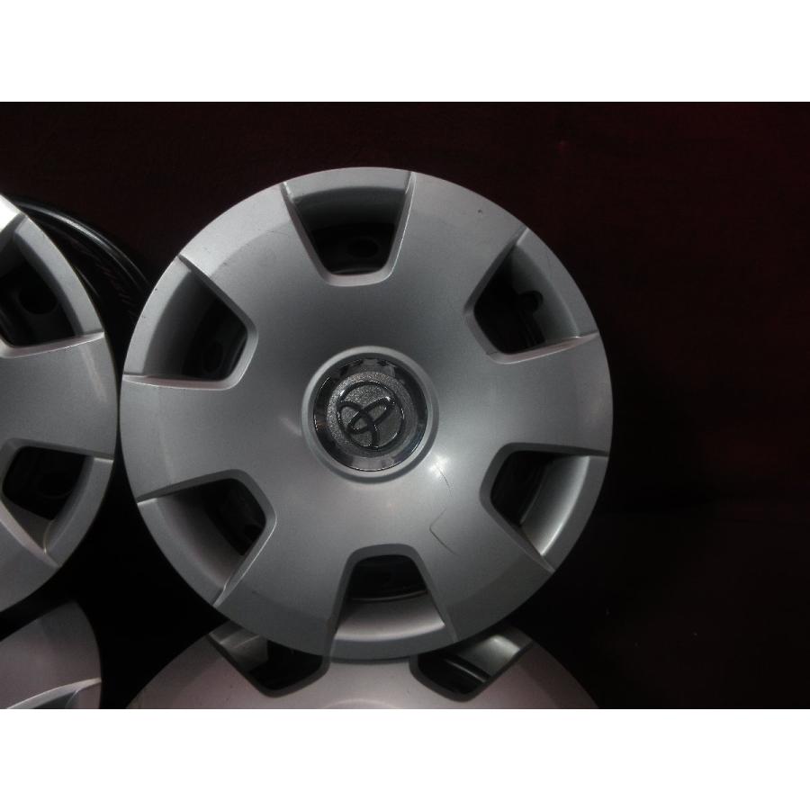 中古 スチール ホイール と カバー 4本 トヨタ ハイエース 200系 純正  15×6J 6穴 PCD 139.7 +35 ハブ径 106◆51118H (Q) 15インチ 中古ホイールの画像
