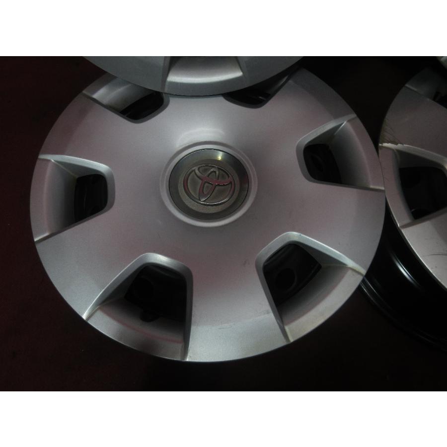 中古 スチール ホイール と カバー 4本 トヨタ ハイエース 200系 純正  15×6J 6穴 PCD 139.7 +35 ハブ径 106◆51118H (Q) 15インチ 中古ホイールの画像