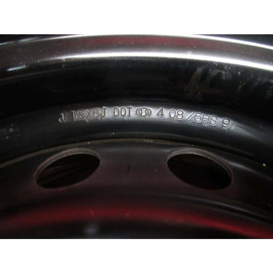 中古 スチール ホイール と カバー 4本 トヨタ ハイエース 200系 純正  15×6J 6穴 PCD 139.7 +35 ハブ径 106◆51118H (Q) 15インチ 中古ホイールの画像