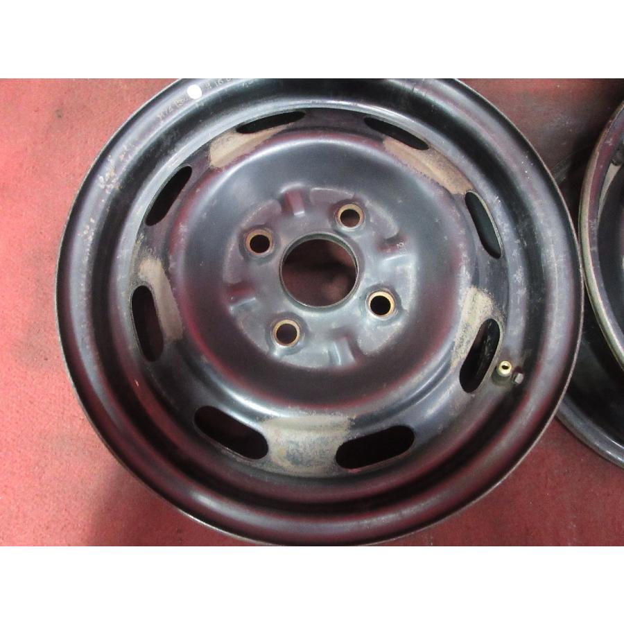 マツダ デミオ 14インチ純正スチールホイール マットブラック塗装 4本 MAZDA (マツダ) DEMIO (デミオ) 純正 14×6J(+45)PCD100-4H