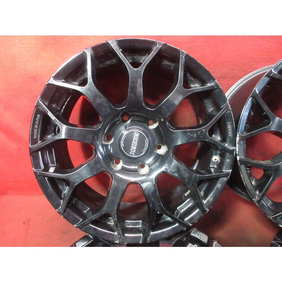 中古 ホイール 4本 ESSEX エセックス18×8J 6穴 PCD 139.7 +38 ハブ径