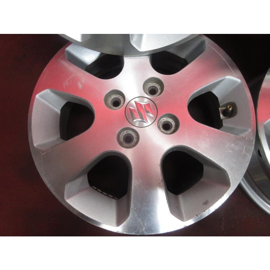 中古 ホイール 4本 スズキ純正 14×4.5 4穴 100 +50 ハブ径 54 ラパン