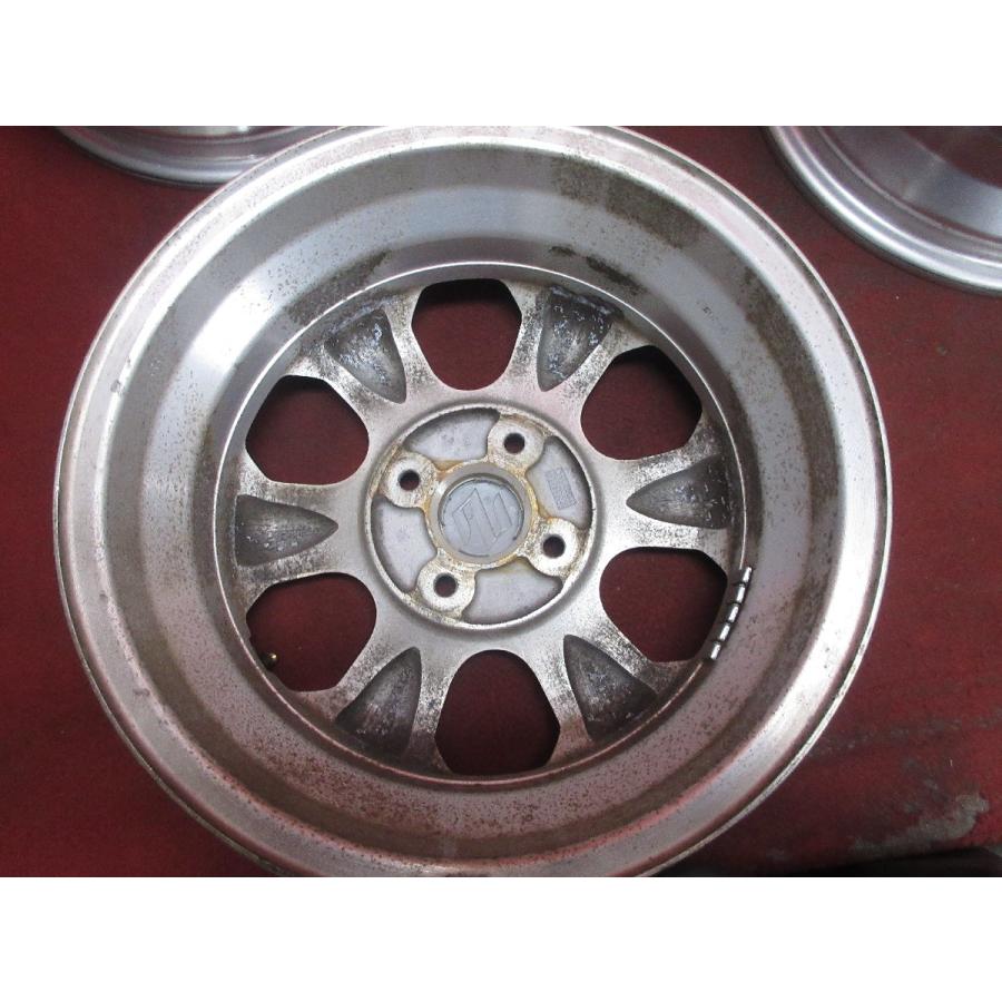 中古 ホイール 4本 スズキ純正 14×4.5 4穴 100 +50 ハブ径 54 ラパン