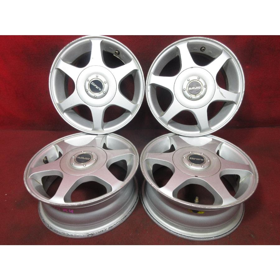 中古 ホイール 4本 GIRARU 13×5J 4穴 100 110 114.3 +45 ハブ径 80 