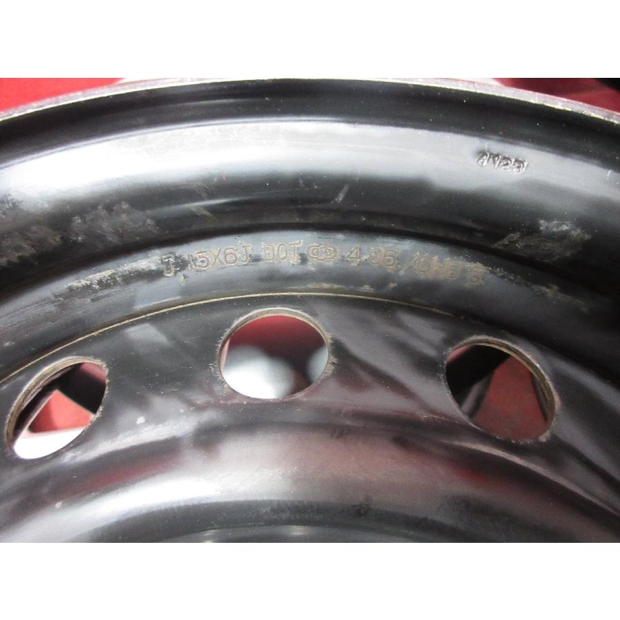 中古 スチール ホイール 4本 トヨタ 200系 ハイエース 純正 15×6J 6穴 PCD 139.7 +35 ハブ径 106◆51270H 15インチ 中古ホイールの画像