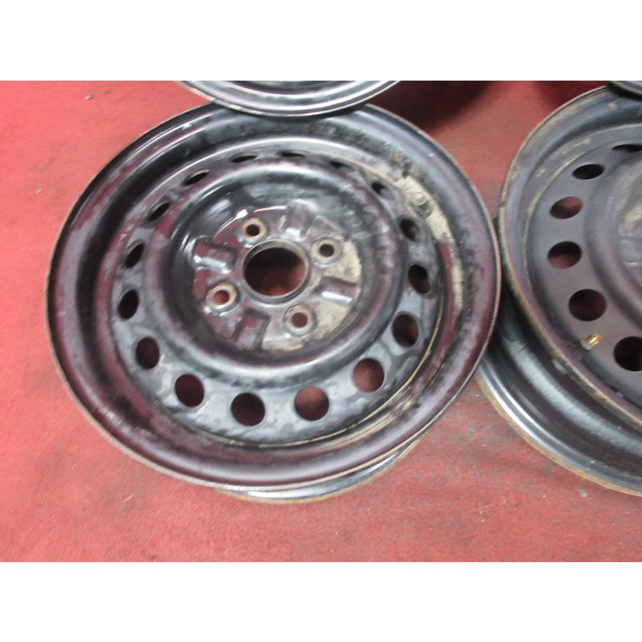 中古 スチール ホイール 4本 トヨタ純正 13×5J 4穴 PCD 100 +45