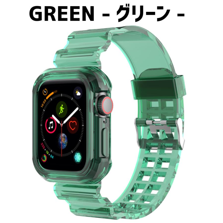 国内正規総代理店アイテム】 Apple Watch バンド 42mm ケースセット アップルウォッチ 緑