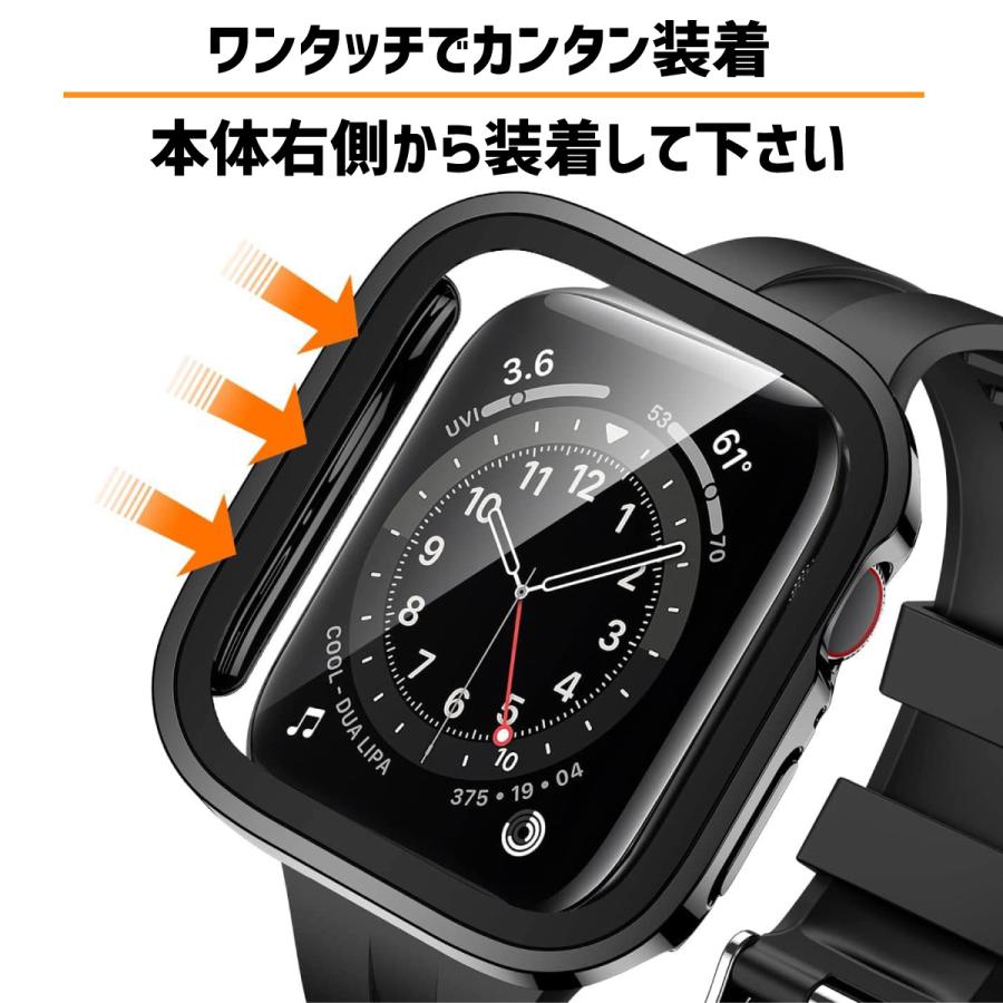 アップルウォッチ カバー 防水 apple watch ケース 40mm 44mm 41mm 45mm アップルウォッチ9 se｜sparksstore｜07