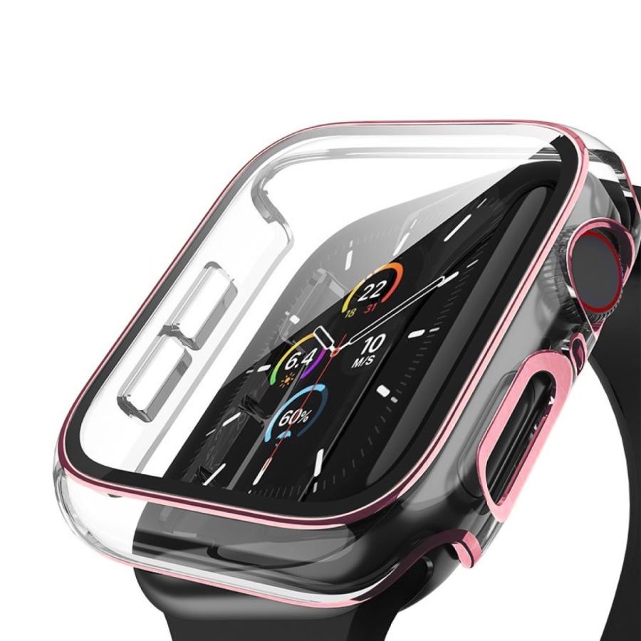 apple watch series7 45mm 保護ケース クリアカバー 透明