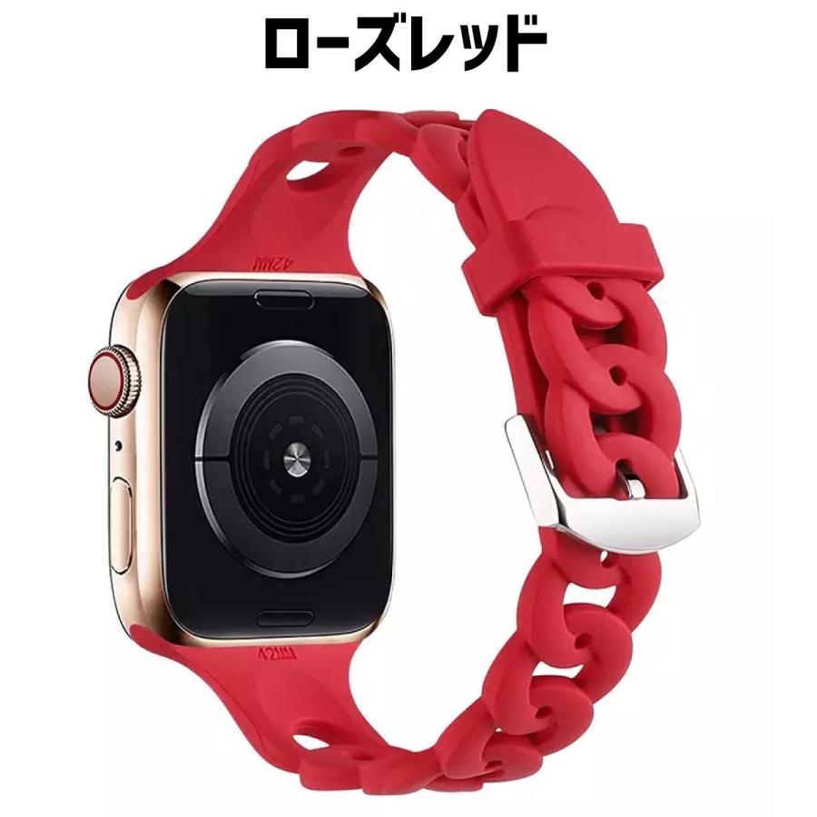 アップルウォッチ バンド シリコン apple watch ベルト レディース 40mm 41mm おしゃれ 女性｜sparksstore｜24