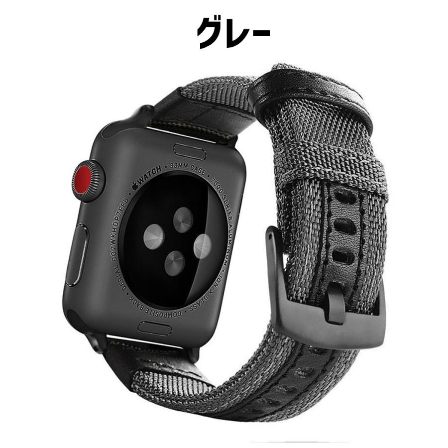 アップルウォッチ バンド apple watch ベルト ナイロン キャンバス アウトドア 40 44 41 45 キャンプ シリーズ9 8 7 se｜sparksstore｜20