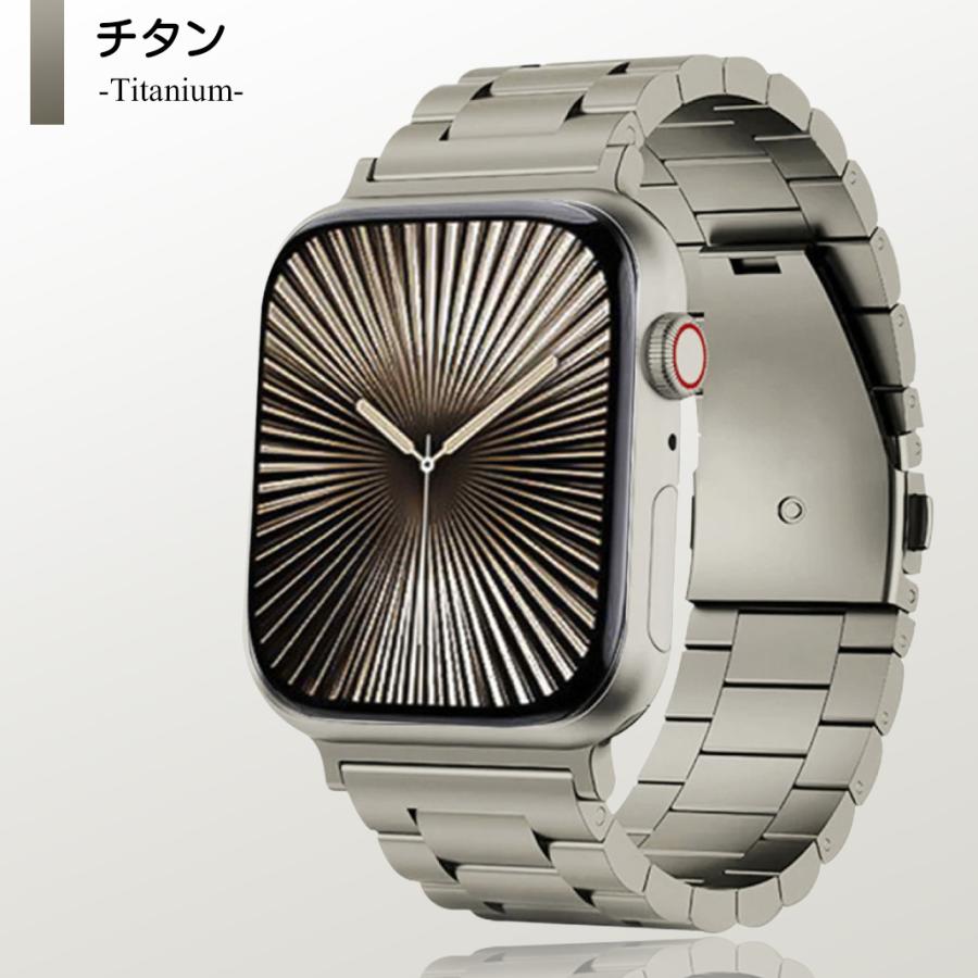 アップルウォッチ バンド applewatch チタン ベルト 44mm 45mm 46mm 49mm 40mm シリーズ 12 se | Apple Watch | 15