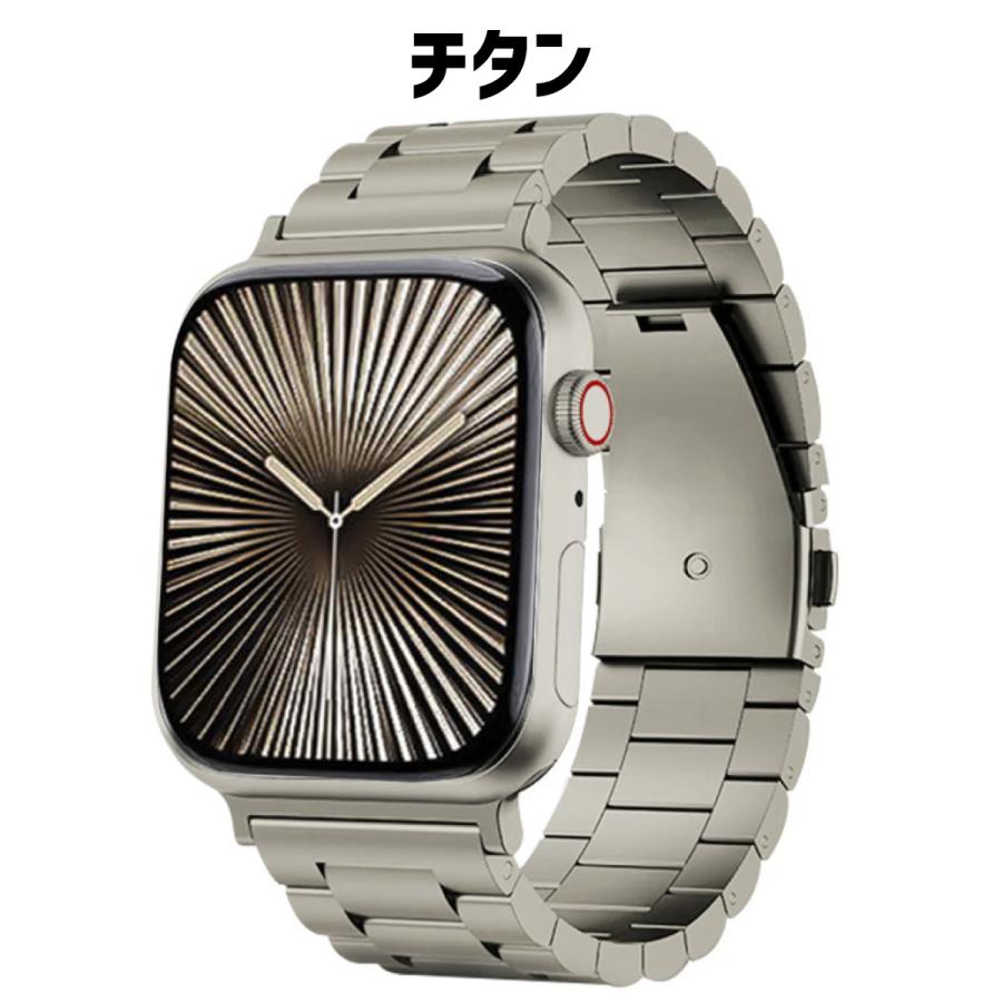 Apple Watch アップルウォッチ バンド applewatch チタン ベルト 44mm