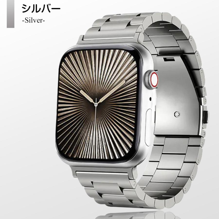 アップルウォッチ バンド applewatch チタン ベルト 44mm 45mm 46mm 49mm 40mm シリーズ 12 se | Apple Watch | 17