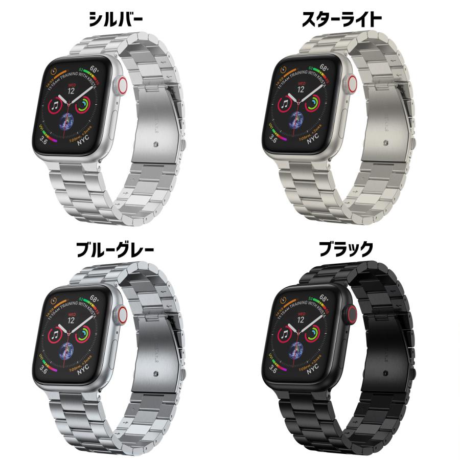 アップルウォッチ バンド apple watch ステンレス ベルト 45mm 44mm 49mm 41mm 40mm 9 se｜sparksstore｜35