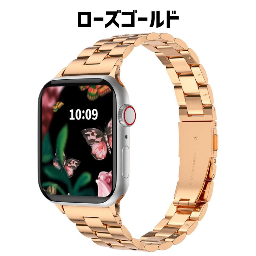 アップルウォッチ バンド ステンレス applewatch ベルト スリム 工具不要 高級 レディース 女性 40mm 41mm｜sparksstore｜23