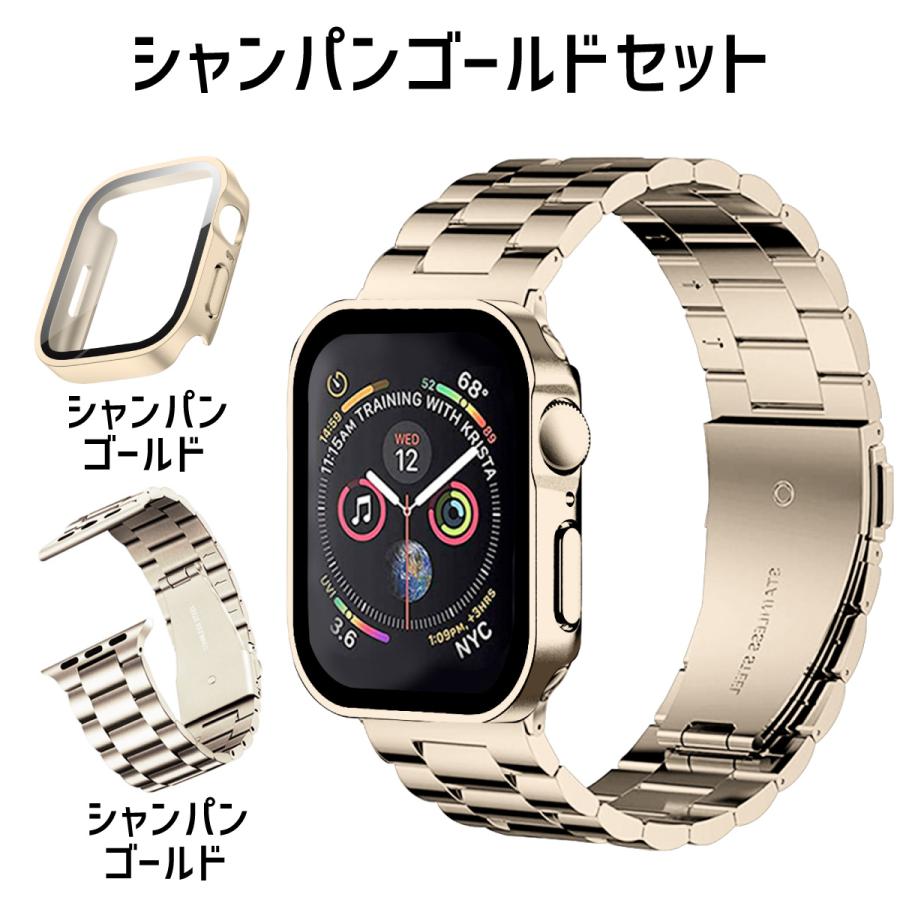 アップルウォッチ カバー バンド セット apple watch ケース ステンレス 防水 40mm 44mm 41mm 45mm｜sparksstore｜14