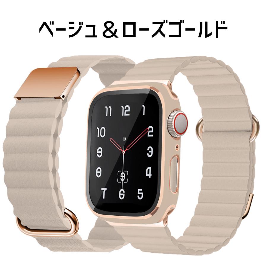 アップルウォッチ カバー バンド セット applewatch ベルトレザー 41mm 40mm 44mm 45mm｜sparksstore｜25