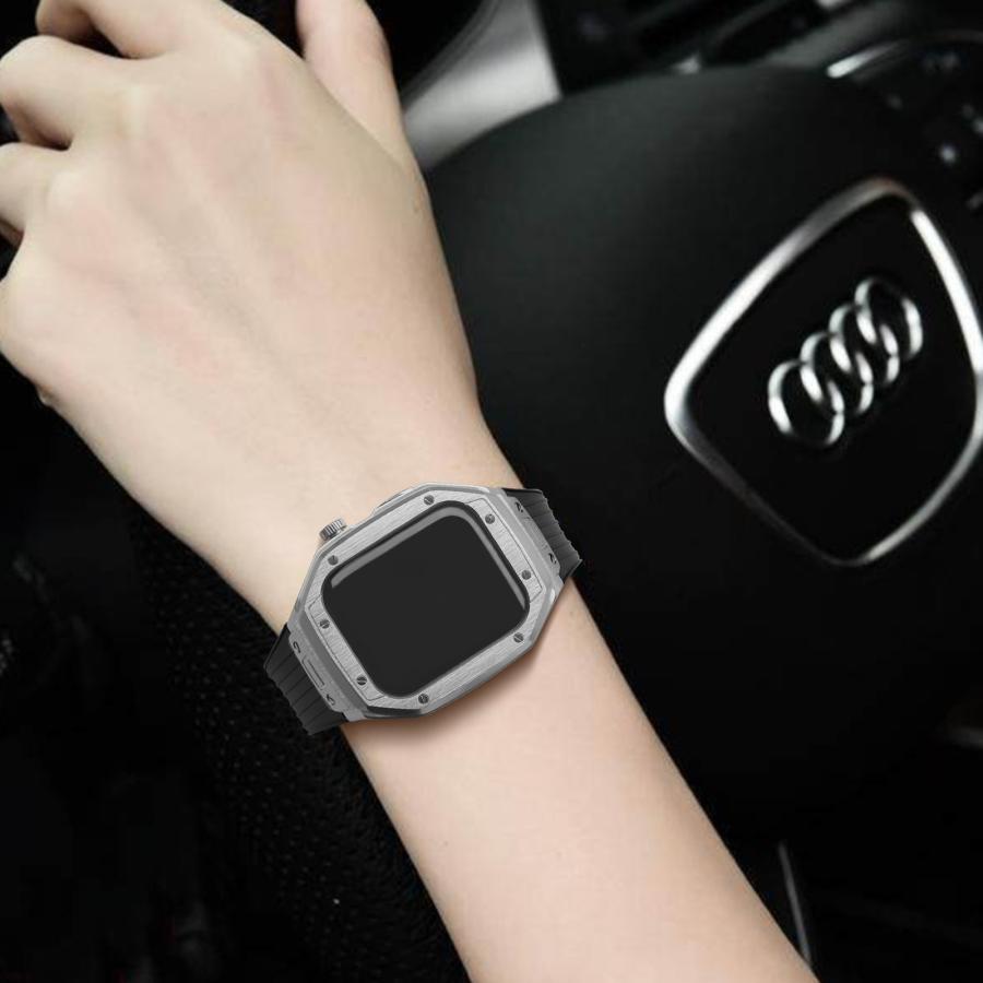 A-56アップルウォッチカバーケースApple Watchステンレスバンドベルト Apple Watch アップルウォッチ ケース バンド カバー ベルト