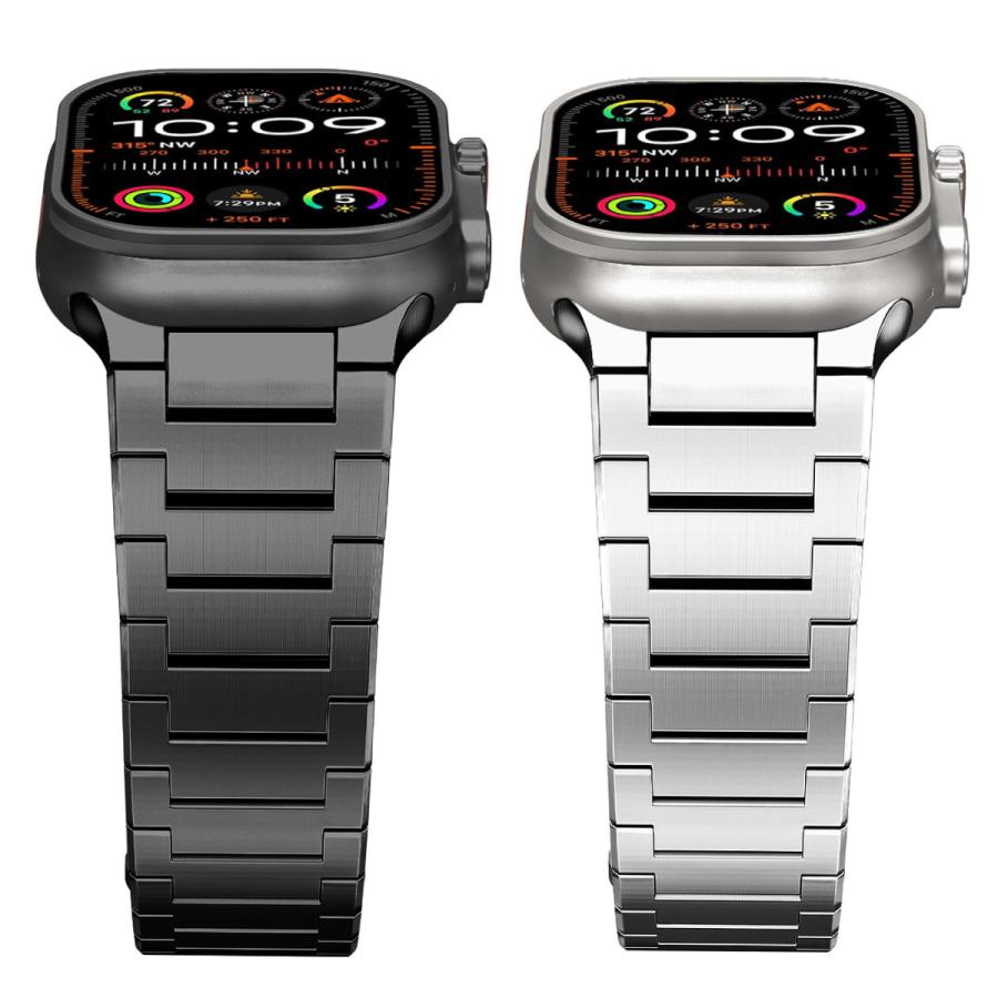 アップルウォッチ バンド ベルト apple watch チタン チタニウム 44mm 45mm 46mm 49mm ウルトラの画像