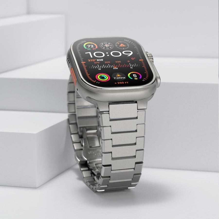 アップルウォッチ バンド ベルト apple watch チタン チタニウム 44mm 45mm 46mm 49mm ウルトラの画像