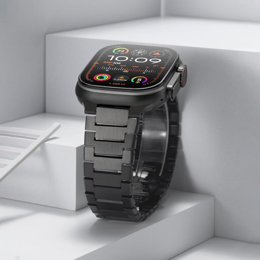 アップルウォッチ バンド ベルト apple watch チタン チタニウム 44mm 45mm 46mm 49mm ウルトラの画像