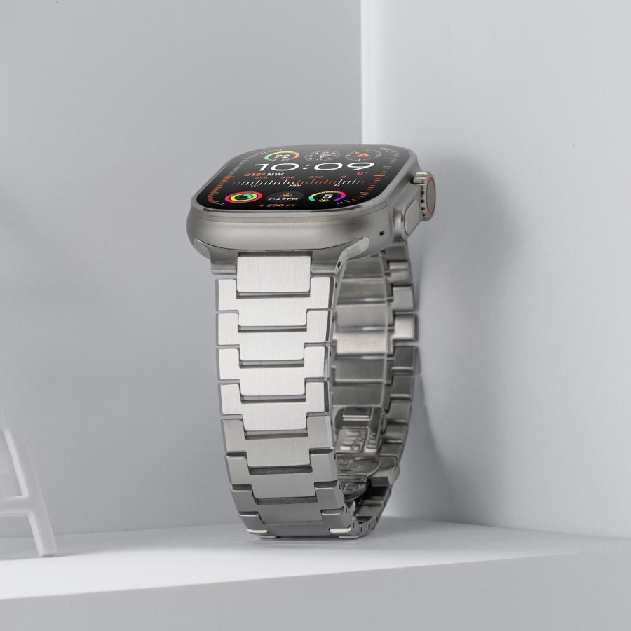 アップルウォッチ バンド ベルト apple watch チタン チタニウム 44mm 45mm 46mm 49mm ウルトラの画像