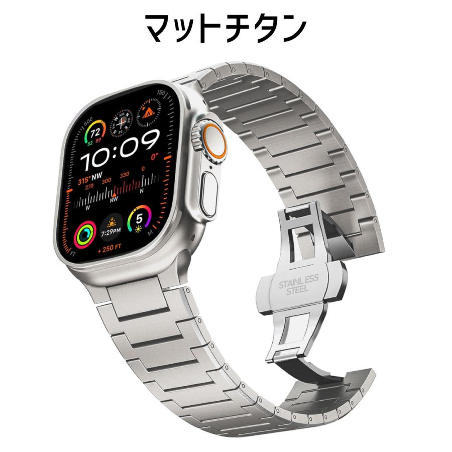 アップルウォッチ バンド ベルト apple watch チタン チタニウム 44mm 45mm 46mm 49mm ウルトラの画像
