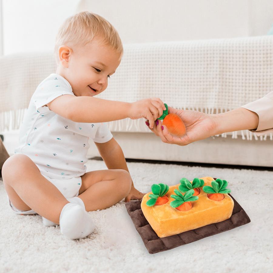 知育玩具 知育 おもちゃ 犬 にんじん にんじん畑 ぬいぐるみ 8本 Spkp0012 スパークス 通販 Yahoo ショッピング