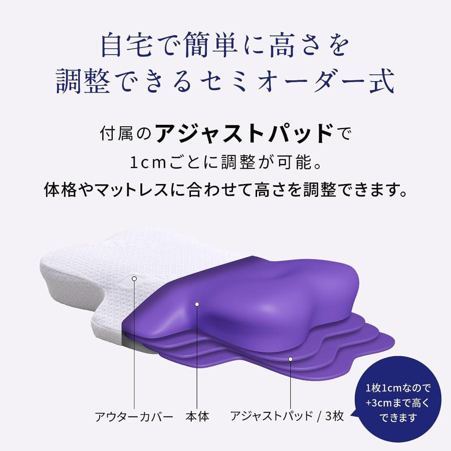 【MTG正規販売店】NEWPEACE Pillow Release（ニューピース ピローリリース）MTG エムティージー 枕 まくら 首が痛くならない  肩 低反発 高反発