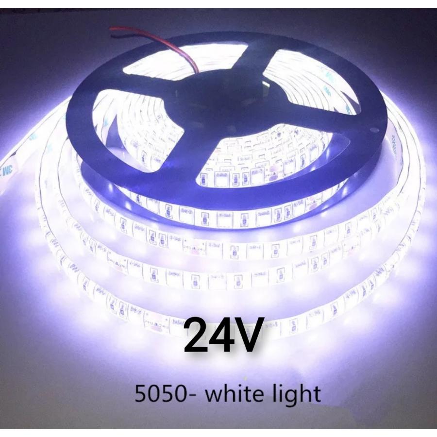 スーパーブライト 24V LED テープライト 防水 5m 5050LED 300SMD