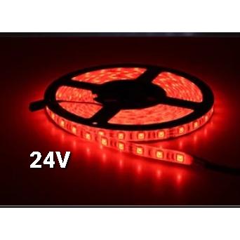 LEDテープライト 24V 5M 赤 防水カバー付 2列 アンダー マーカー スーパーブライト 24V LED テープライト 防水 5m 5050LED 300SMD